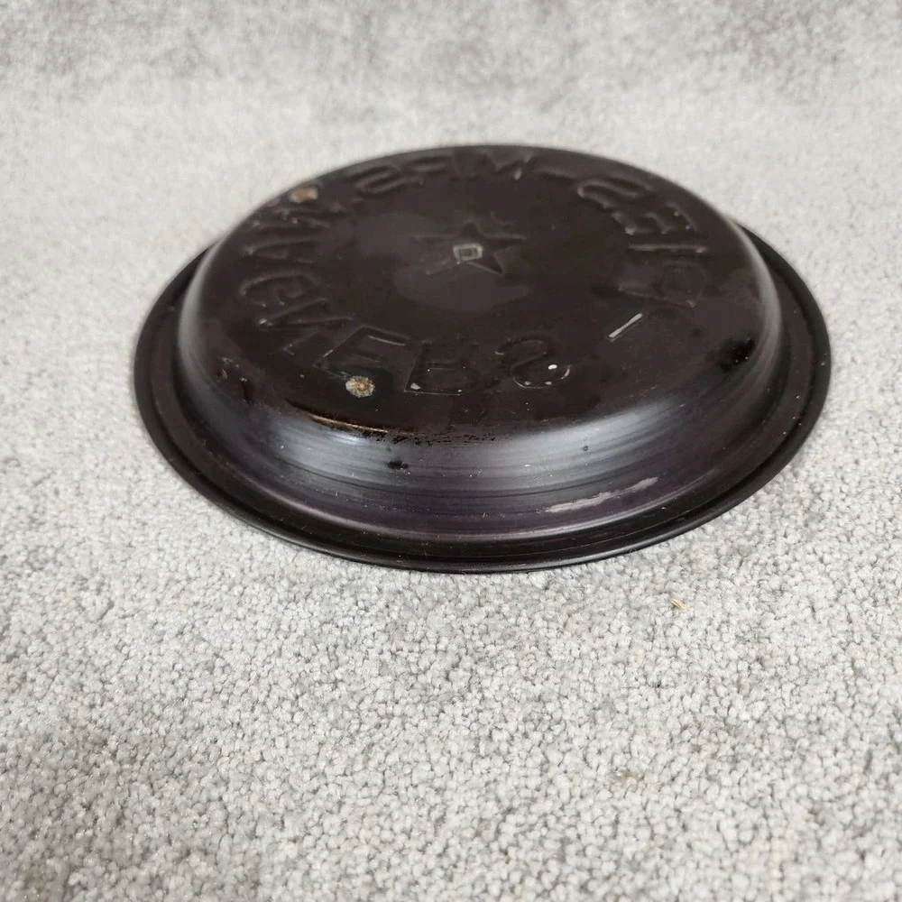 Mrs. Wagners Pies Pie Tin Brown Embossed Metal Star Vintage Style‎ Decor 8.5in